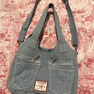 True Religion Denim Shoulder Bag - Blue